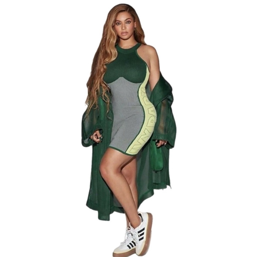 Adidas X Ivy Park - Beyonce - Knit Logo Body Con Dress 